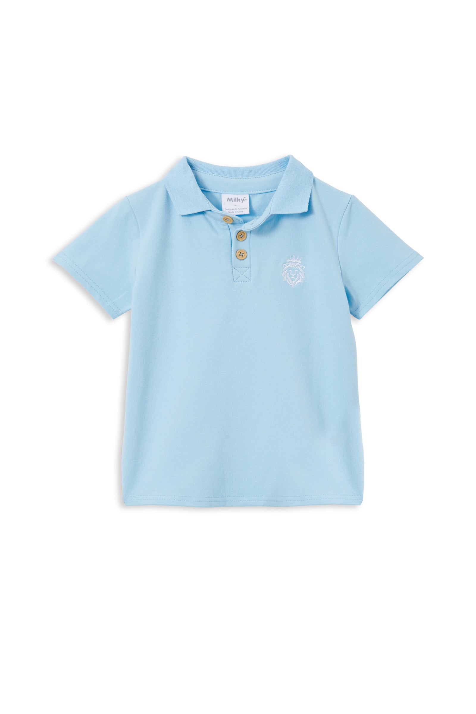 Ice Blue Lion Polo