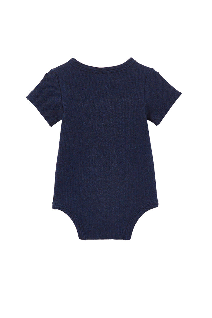 Indigo Rib Bubbysuit
