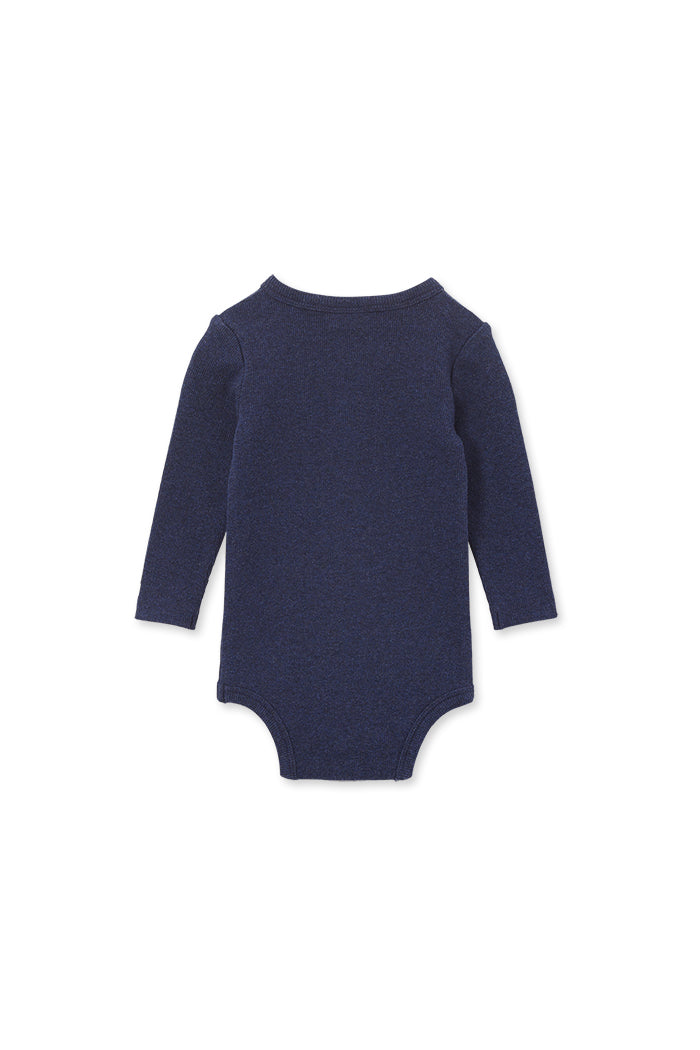 Indigo Marle Rib Bubbysuit