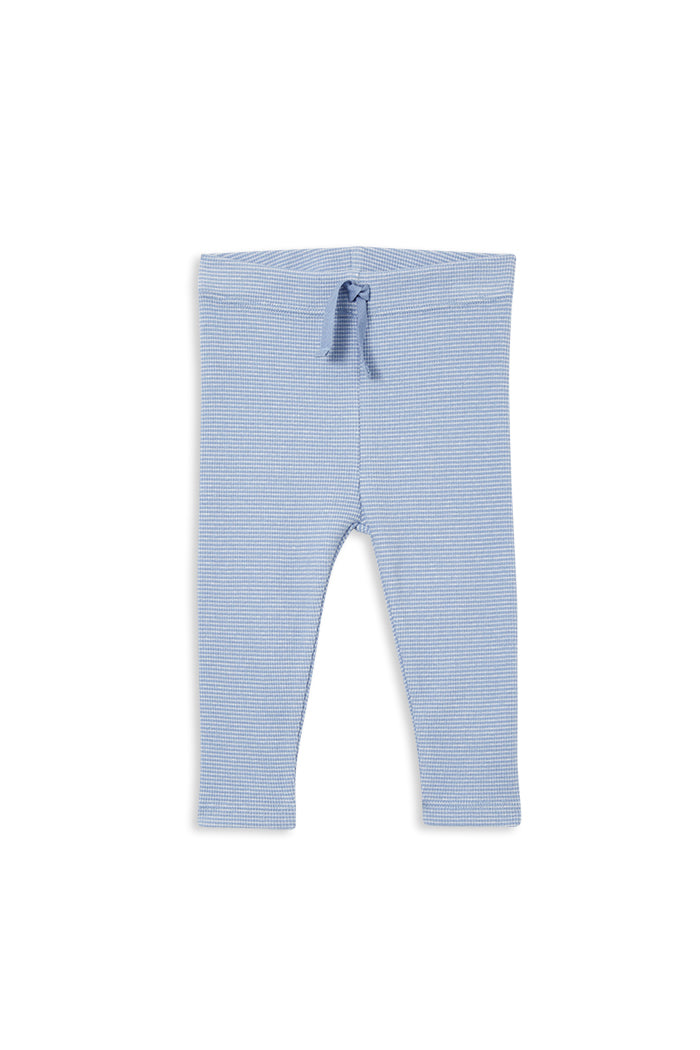 Blue Marle Rib Baby Pant