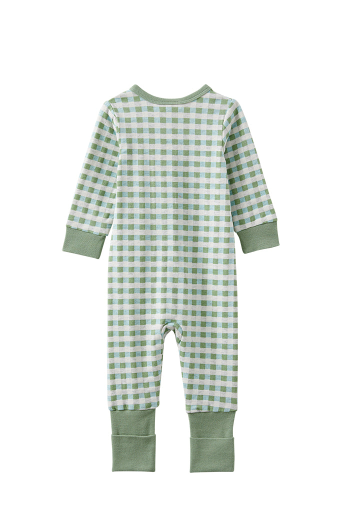 Gingham Zip Romper