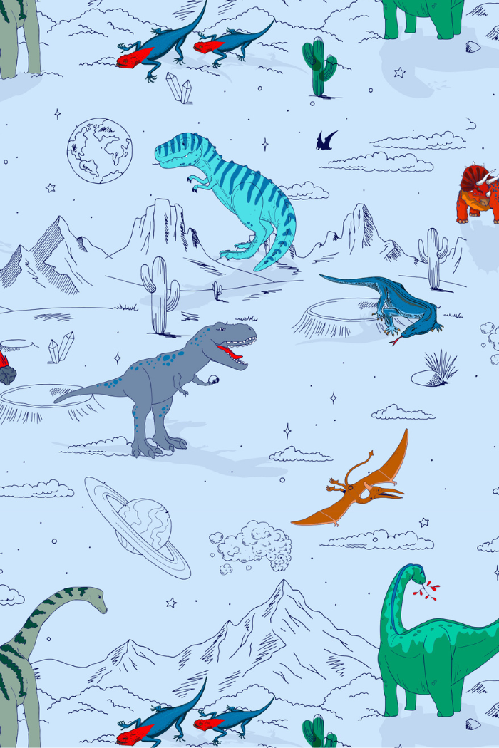 Space Dino Raglan Tee