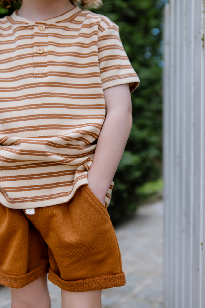 Natural Stripe Henley