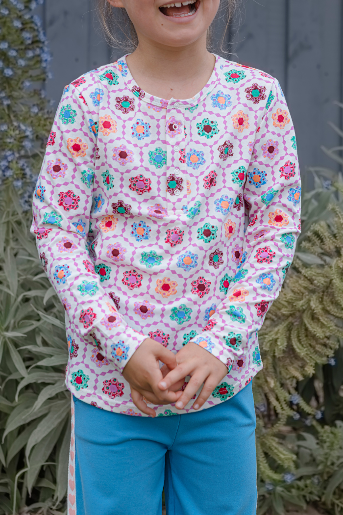 Honeycomb Bloom Henley