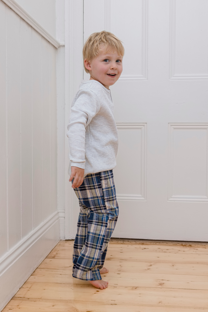Chester Check PJ's - Navy