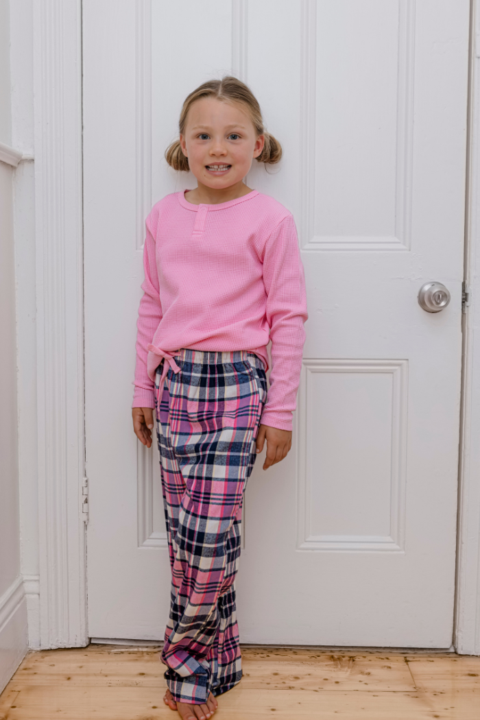 Chester Check PJ's - Marshmellow