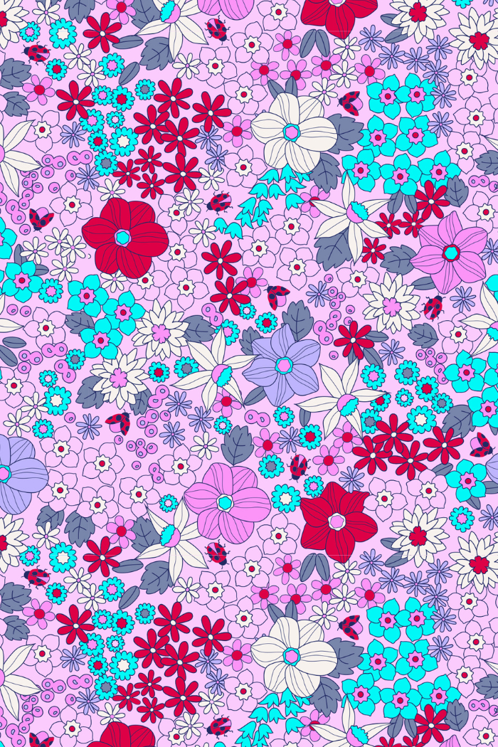 Lilac Bloom Bike Short