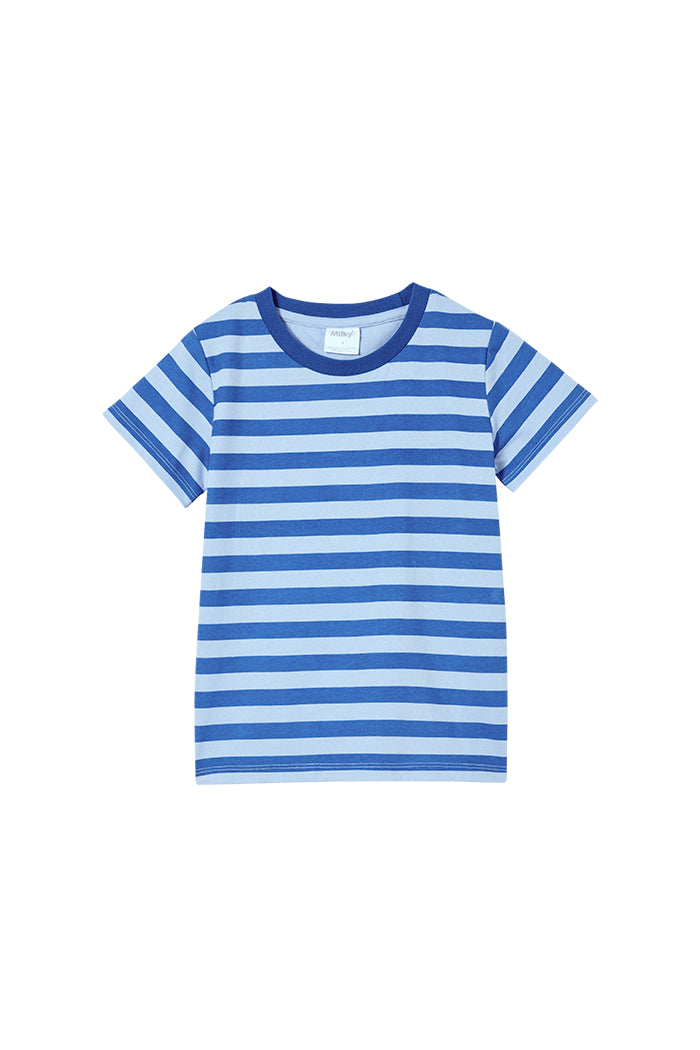 Denim Blue Stripe Tee