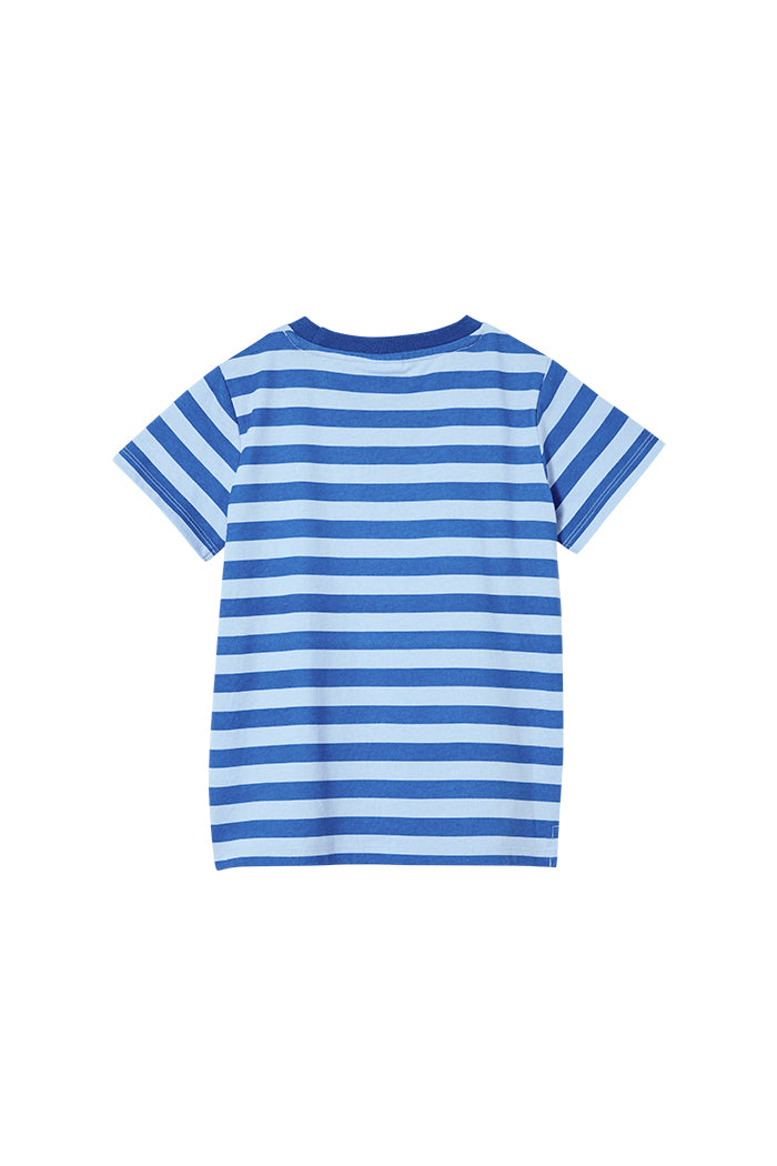 Denim Blue Stripe Tee