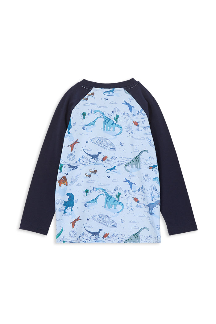 Space Dino Raglan Tee