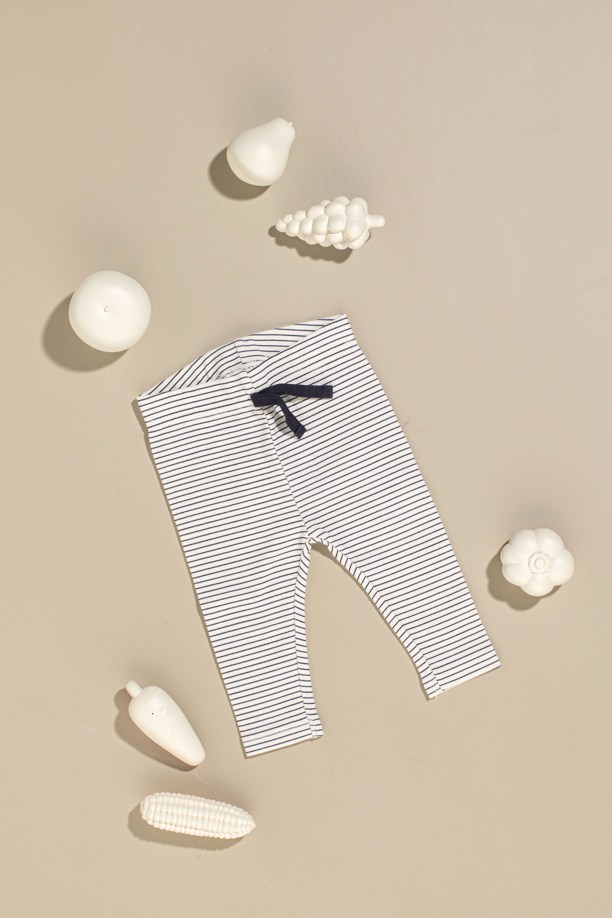Oatmeal Stripe Bubbysuit and Pant Set