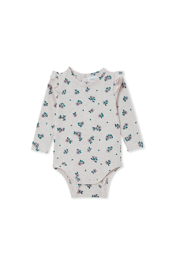 Sweet Floral Frill Bubbysuit