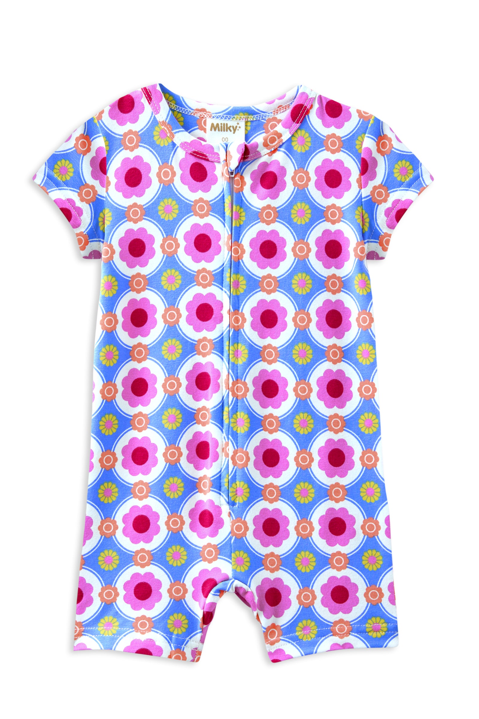 Retro Vibe Zip Romper