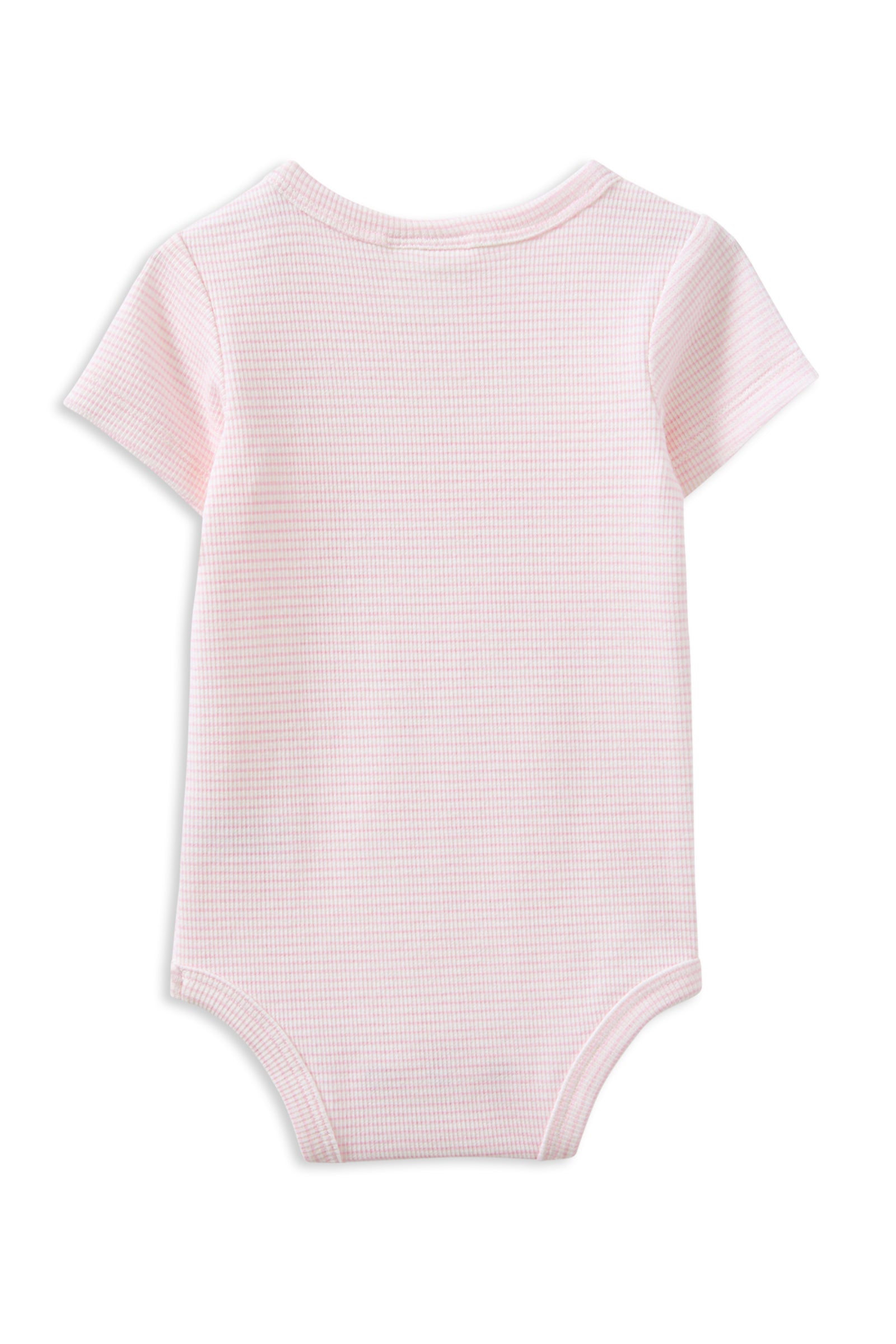 Pink Stripe Rib Bubbysuit