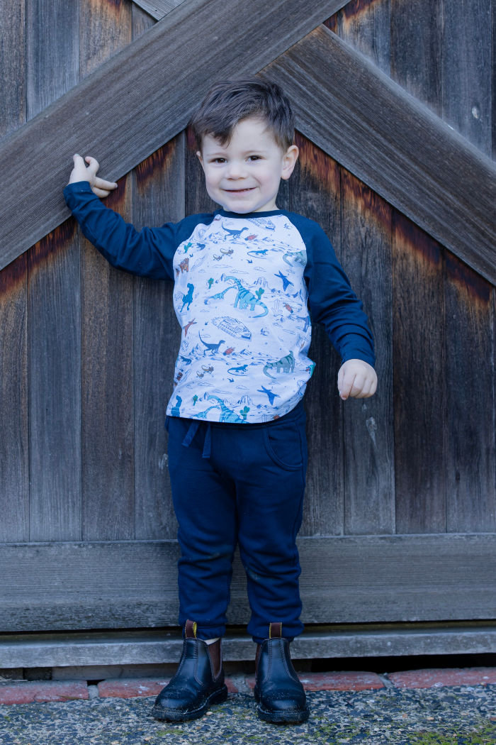 Space Dino Raglan Tee