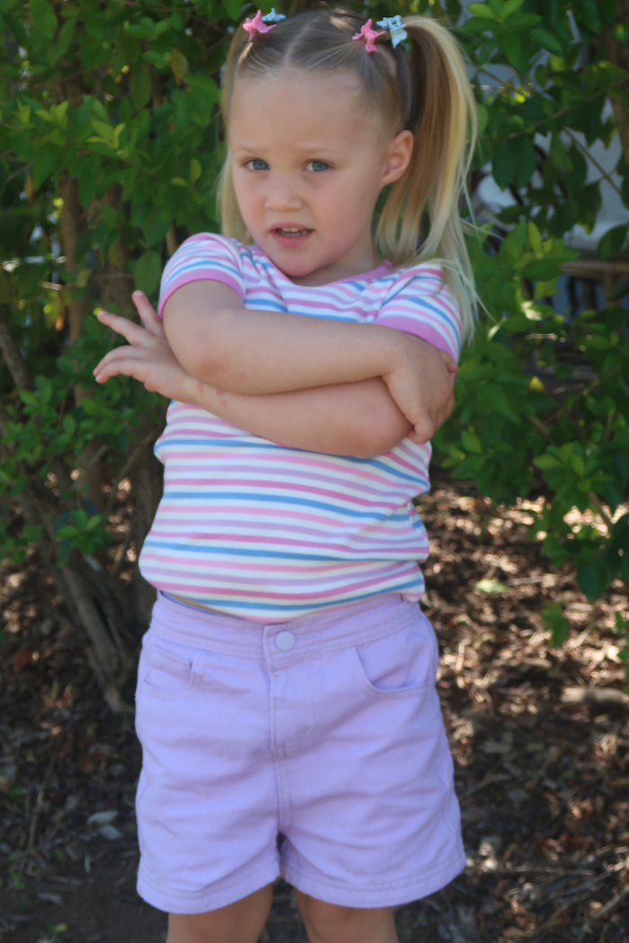 Lilac Twill Short