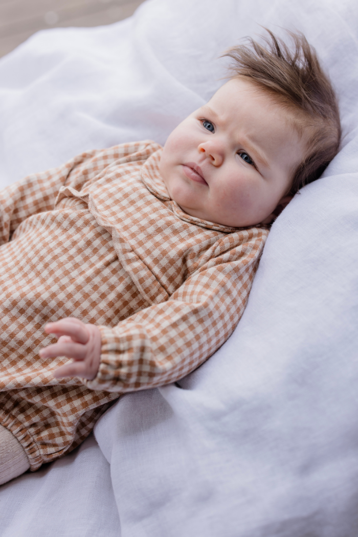 Check Collared Playsuit