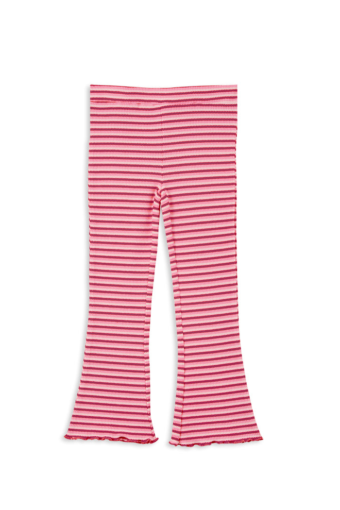 Stripe Waffle Flared Legging