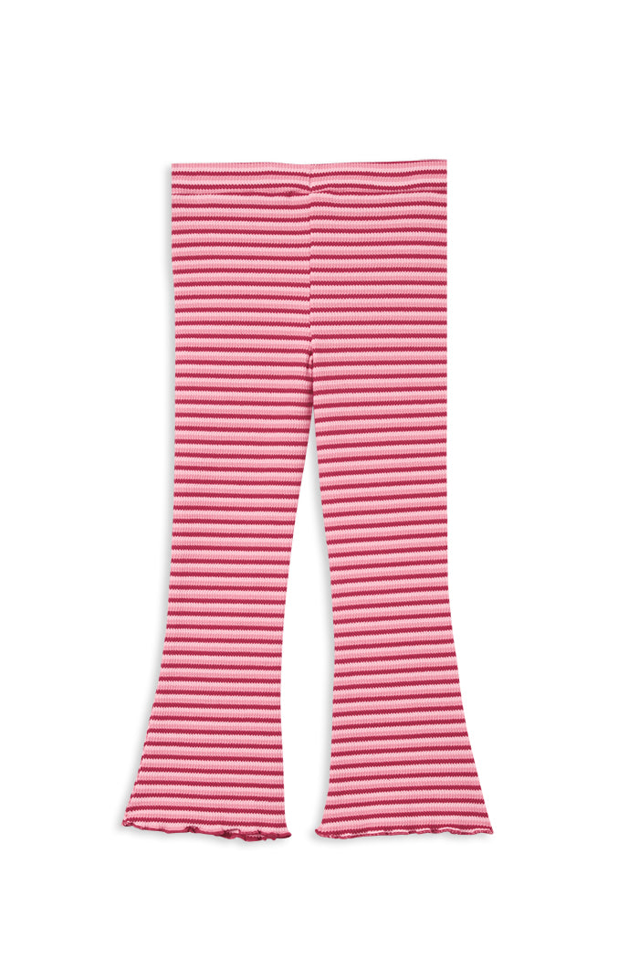 Stripe Waffle Flared Legging