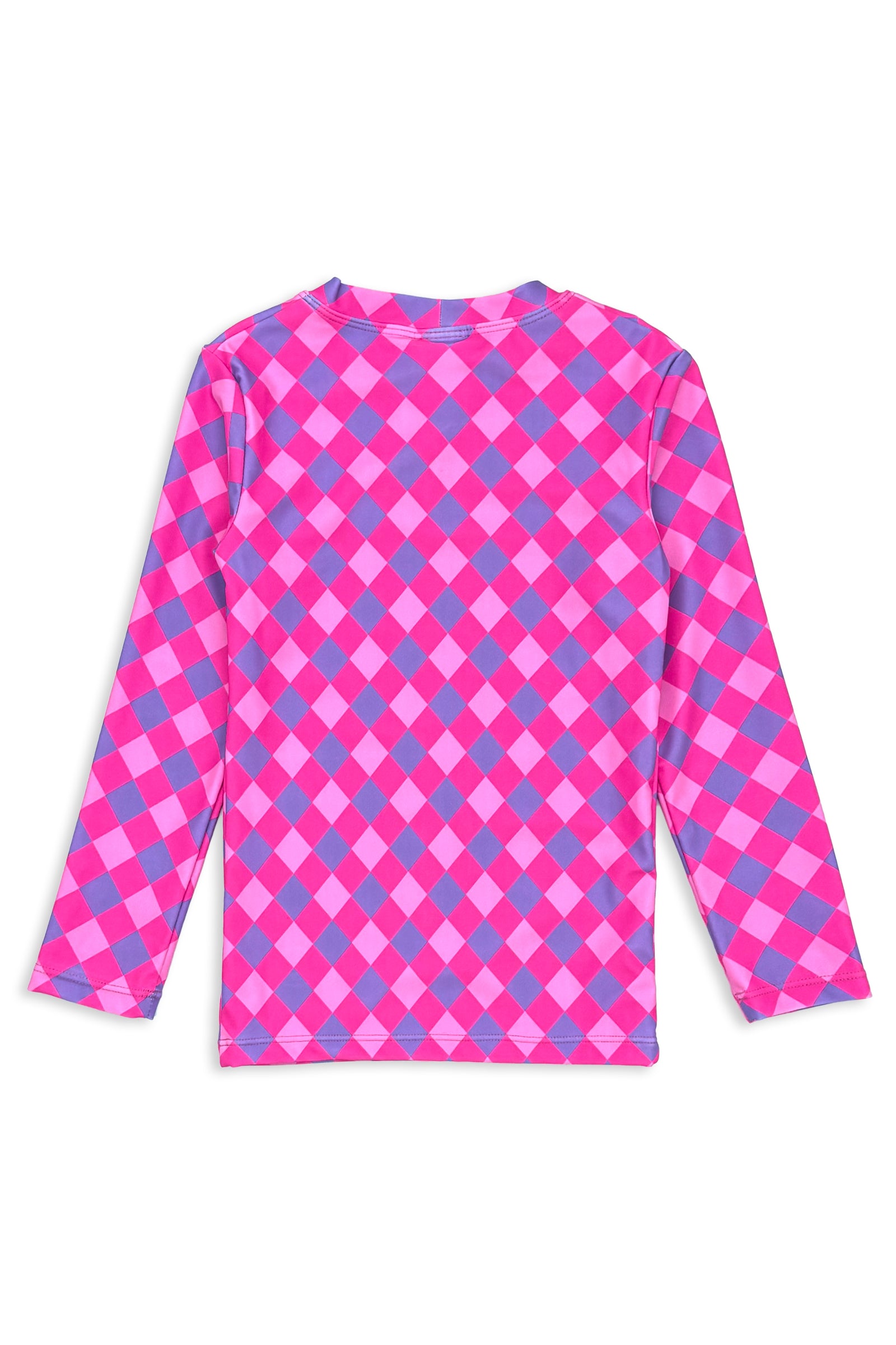 Lilac Check Rash Vest