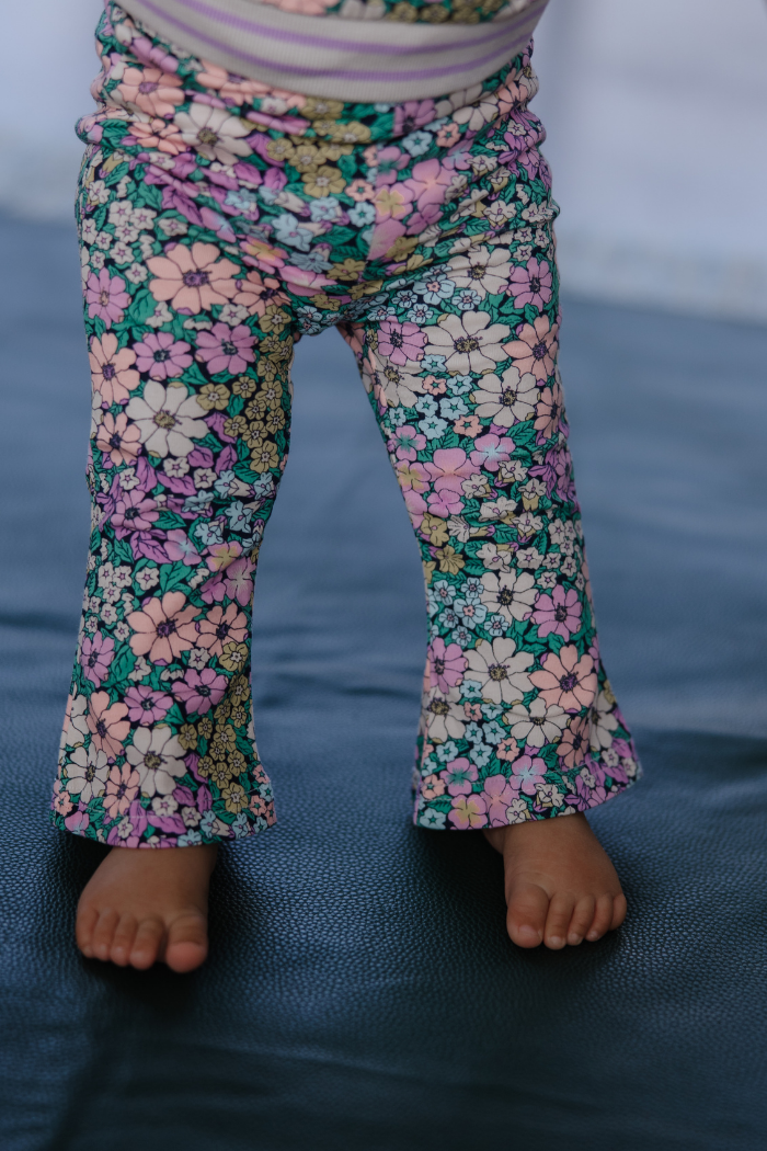 Posie Patch Flared Legging - Baby