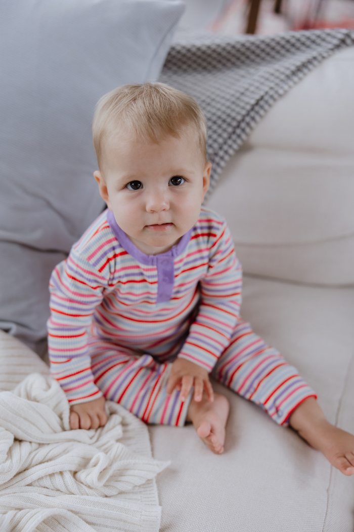 Jellybean Waffle Romper