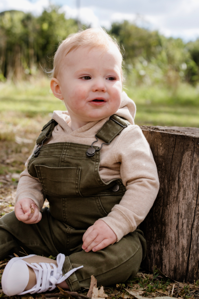 Green Denim Overall