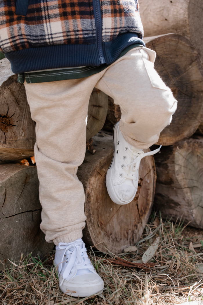 True Natural Cargo Track Pant