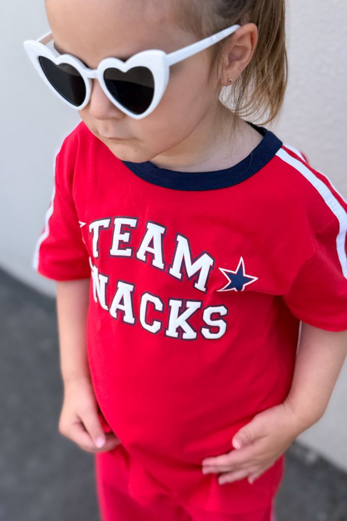 Team Snacks Tee Red - Kids