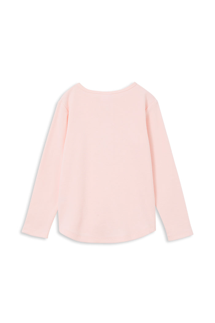 Powder Pink Rib Henley