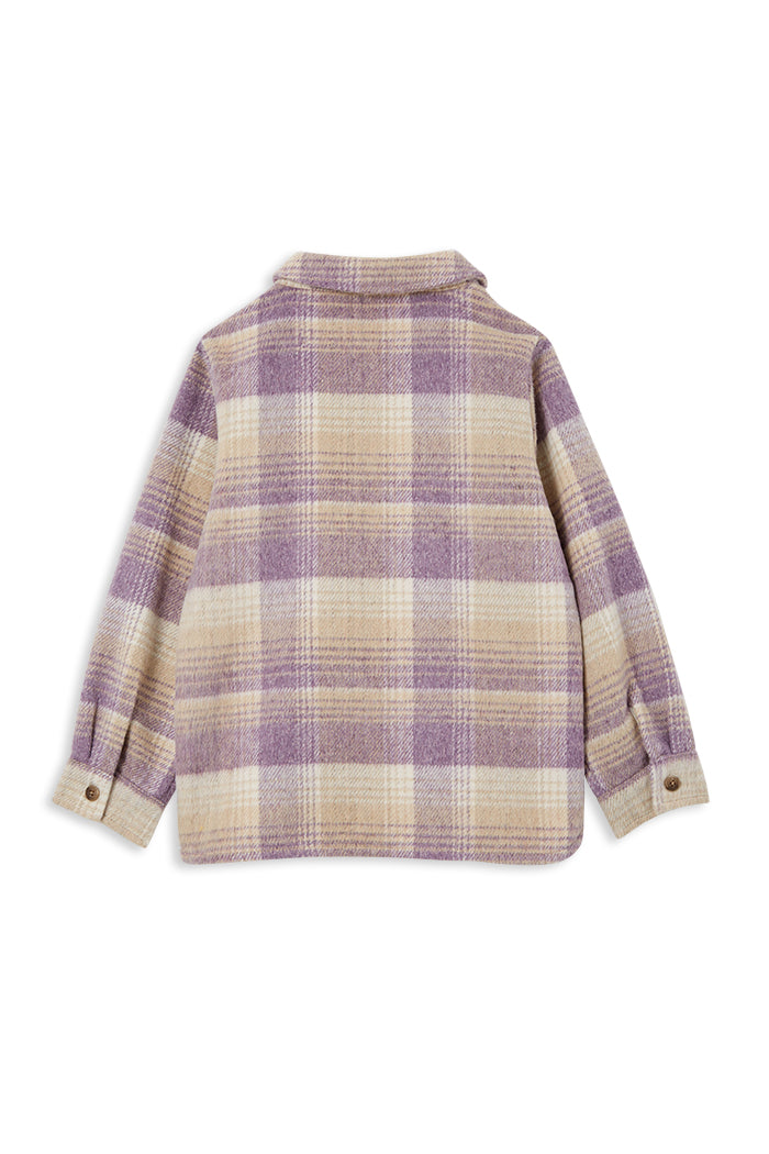 Lilac Check Overshirt