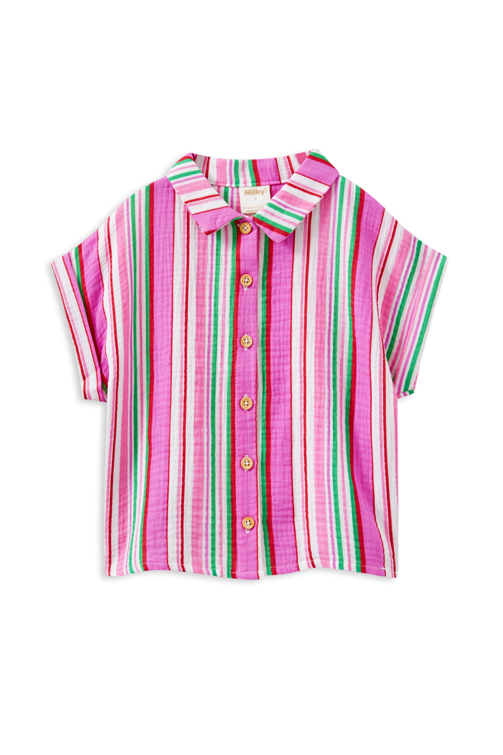 Crinkle Stripe Shirt