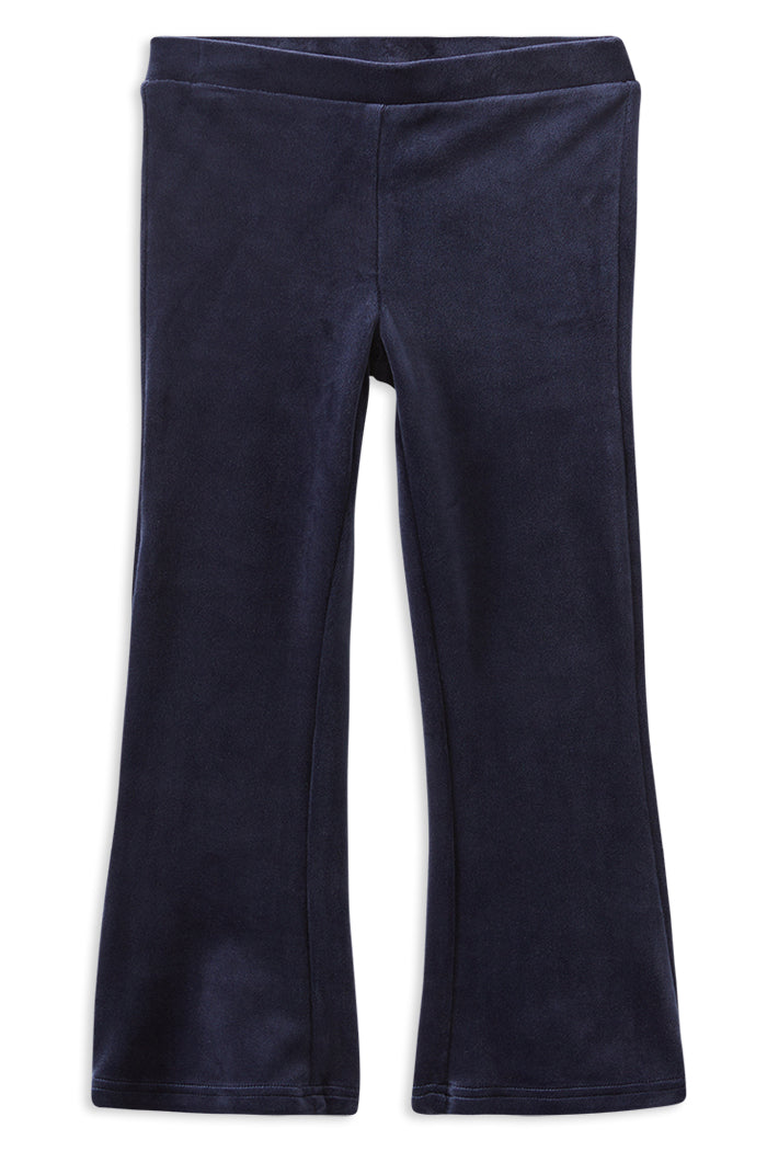 Navy Velour Flares
