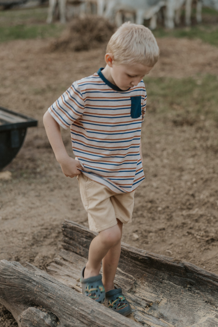 Mini Stripe Pocket Tee