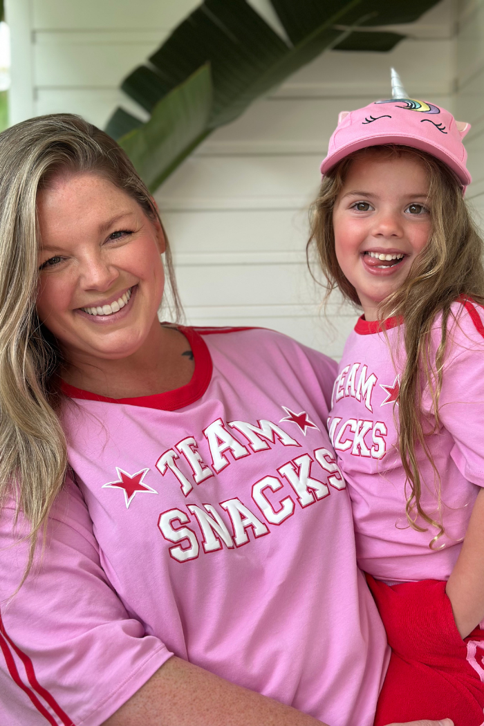 Team Snacks Tee Pink - Adults