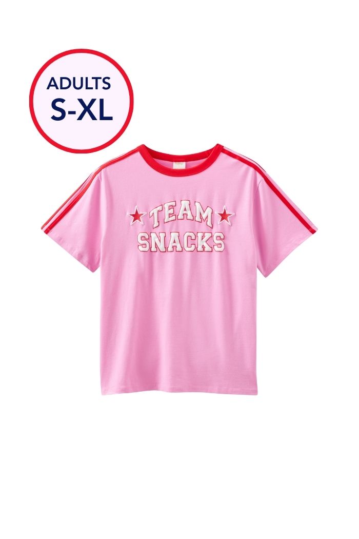 Team Snacks Tee Pink - Adults