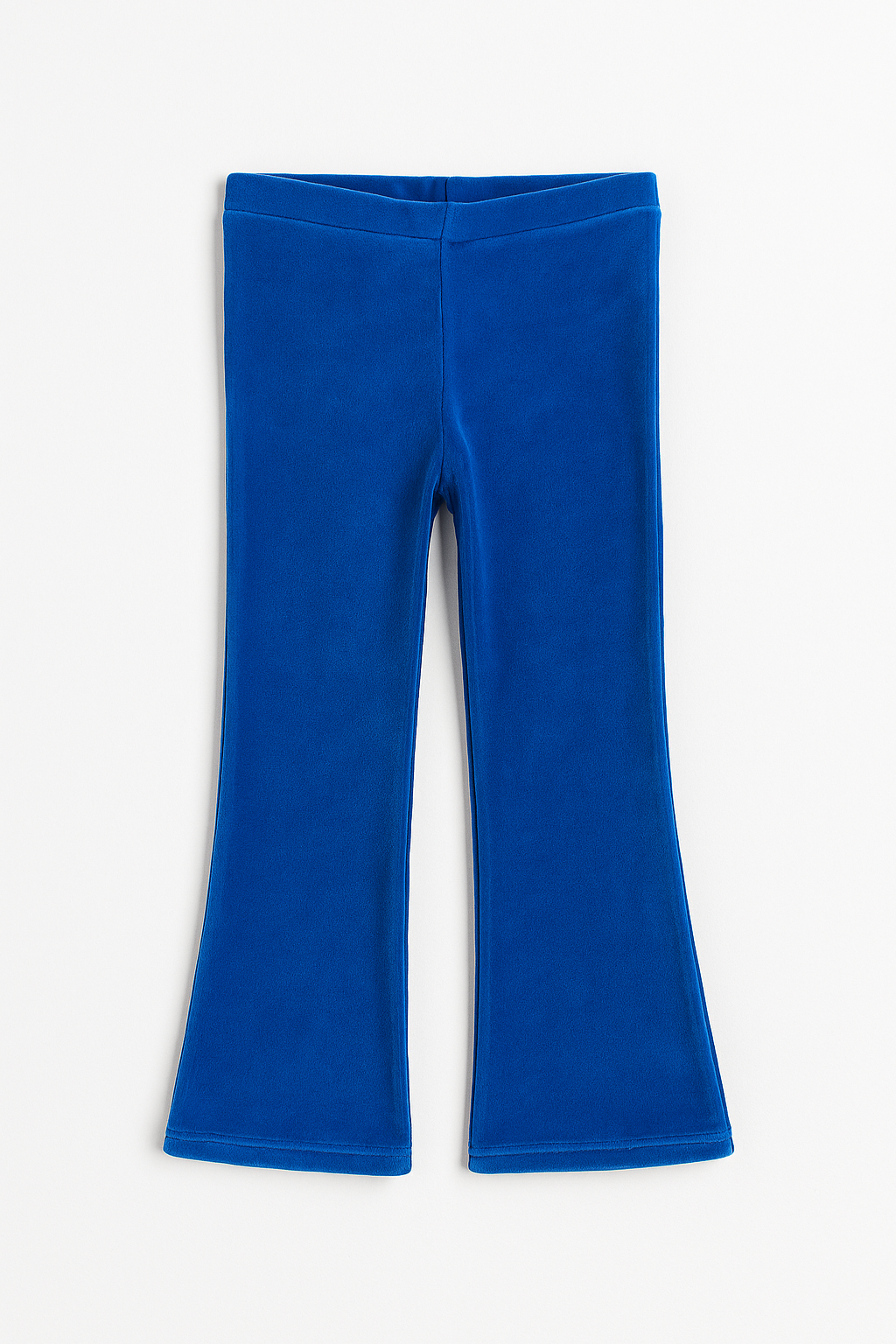 Milky Blue Velour Flares