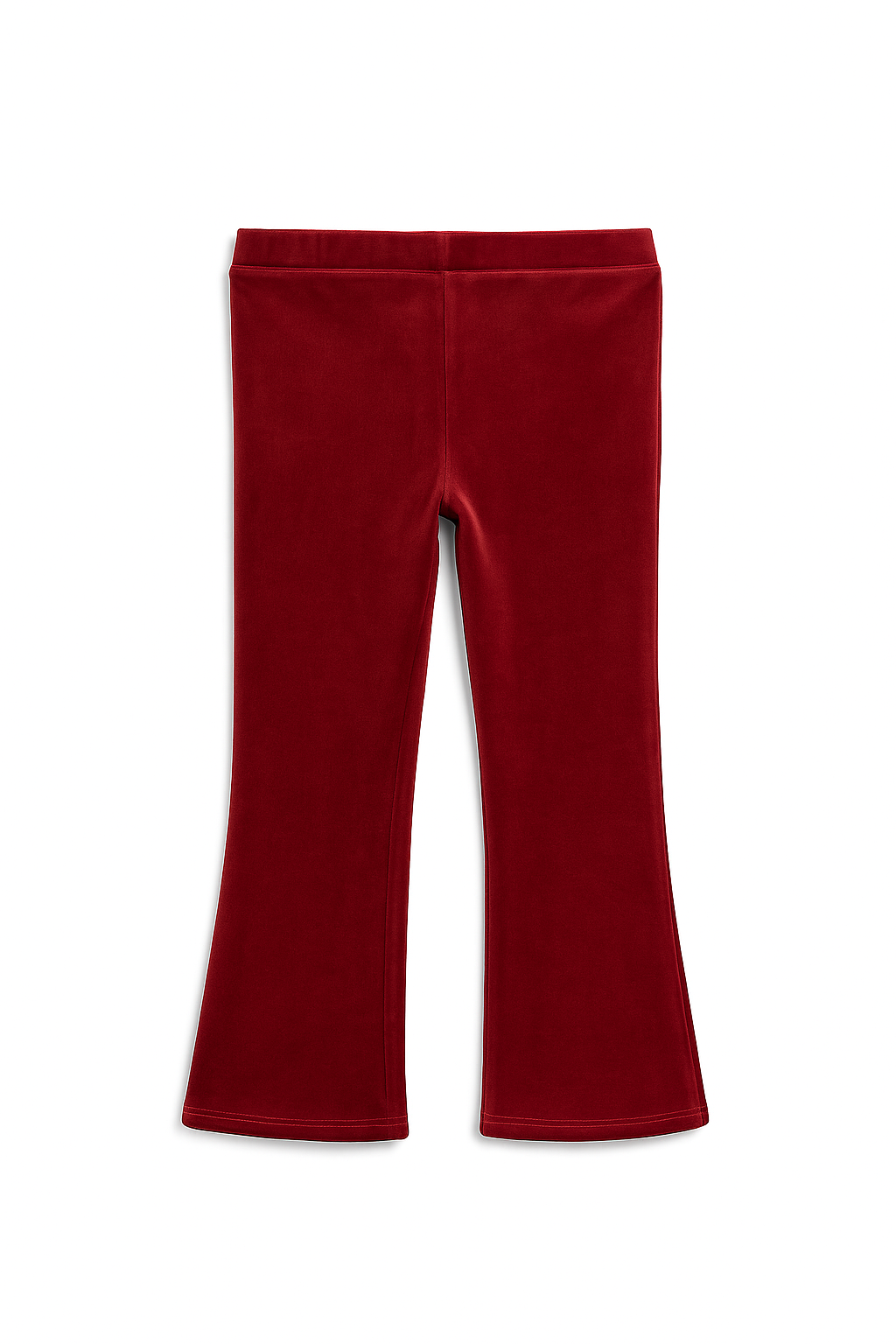 Burgundy Velour Flares