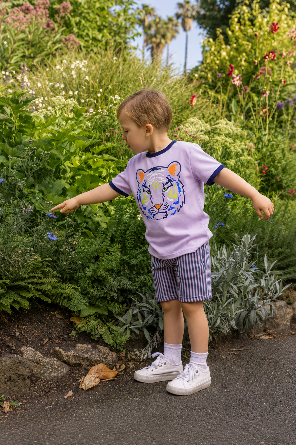 Chill Stripe Fleece Short