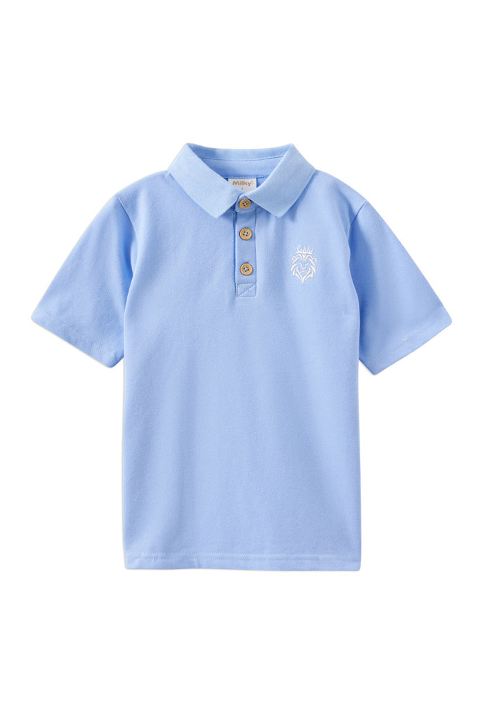 Milky Blue Polo Shirt