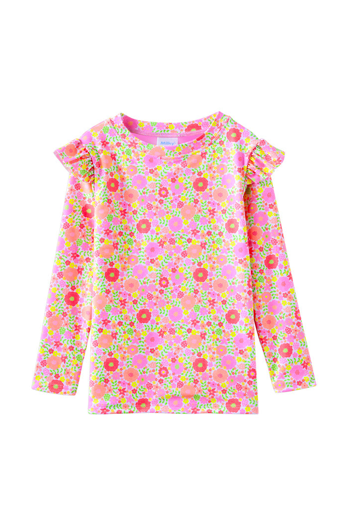 Neon Bloom Rash Vest