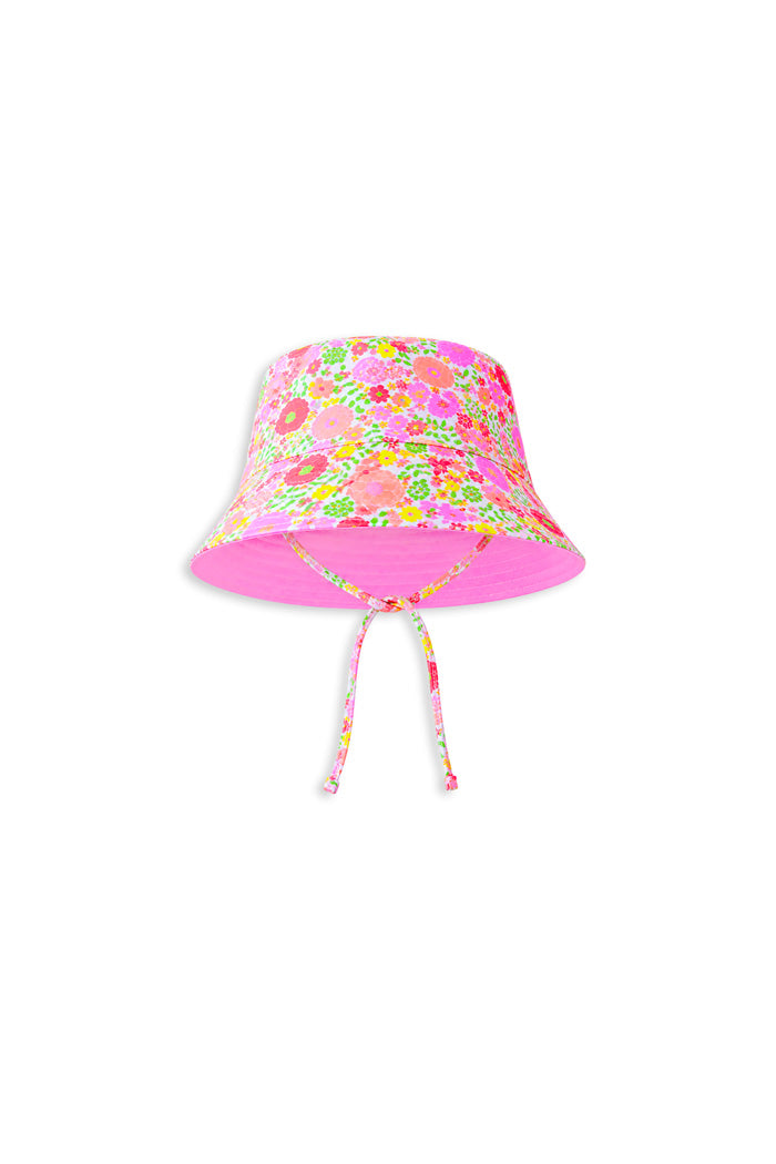 Neon Bloom Swim Hat