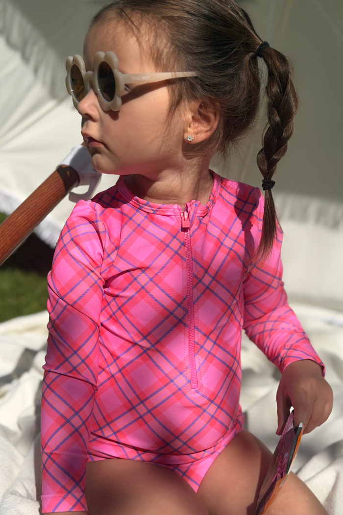 Plaid Check Swimsuit