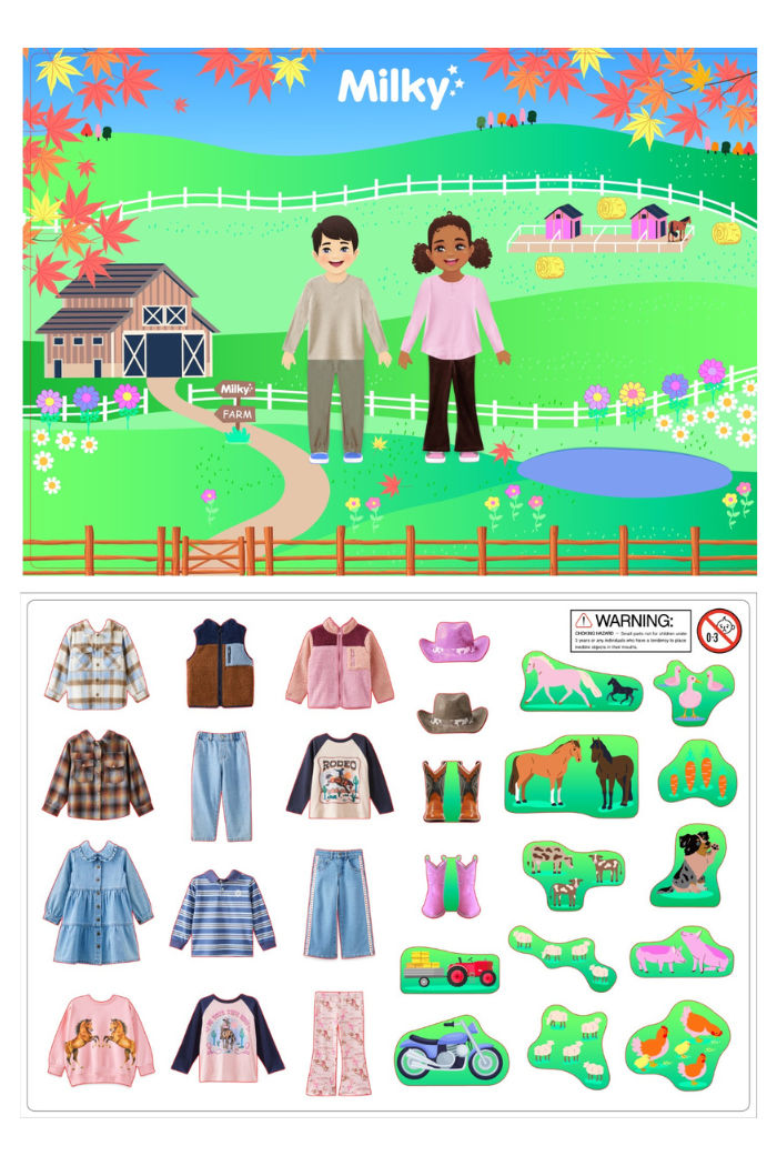 Milky Kids Magnet Activity