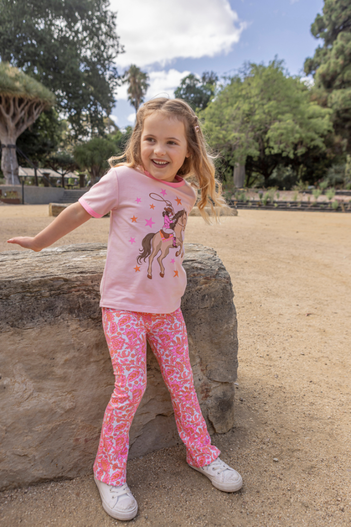 Wild Paisley Flared Legging