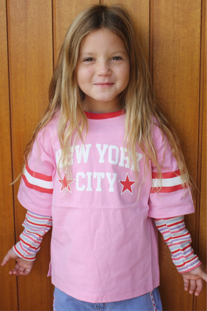New York Tee - Pink