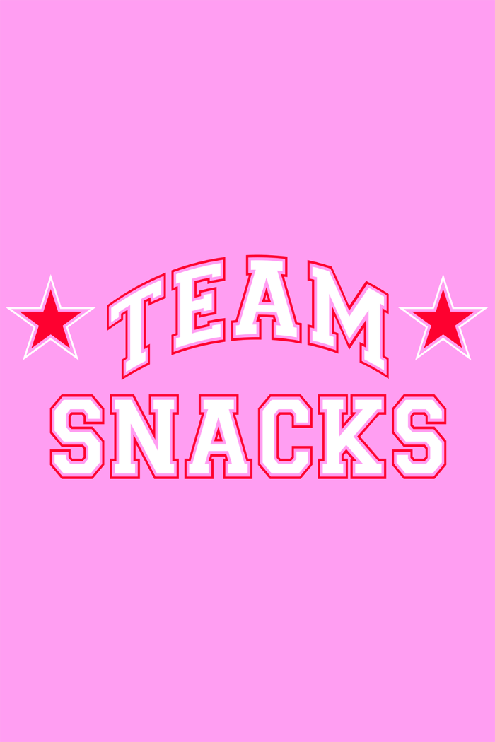 Team Snacks Tee Pink - Kids
