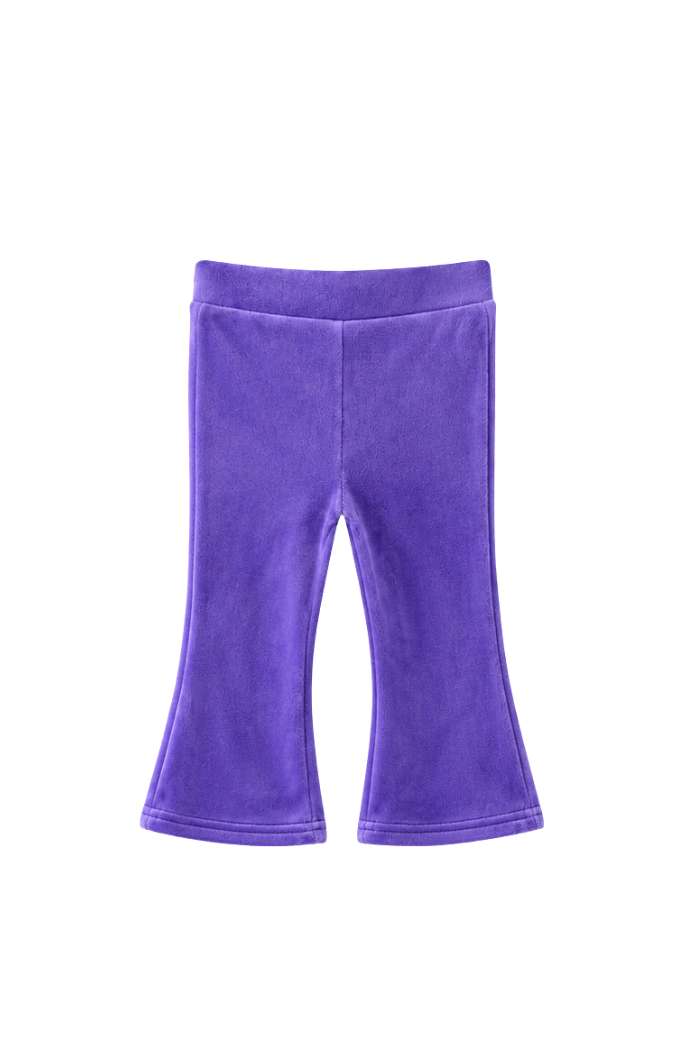 Violet Velour Flares - Baby