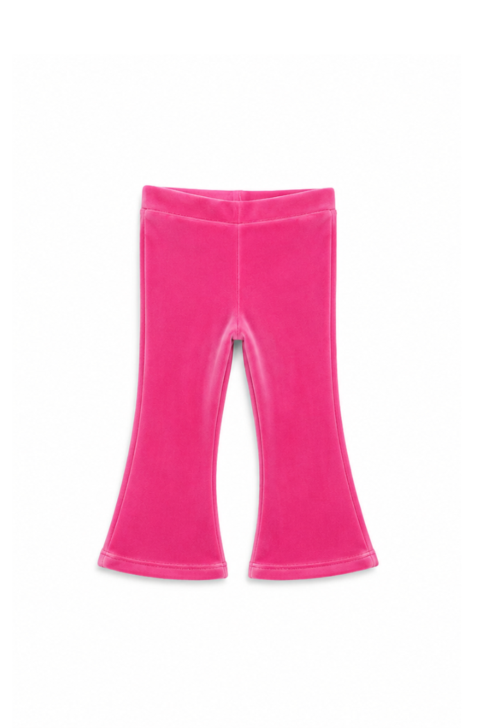 Pink Lemonade Velour Flares - Baby