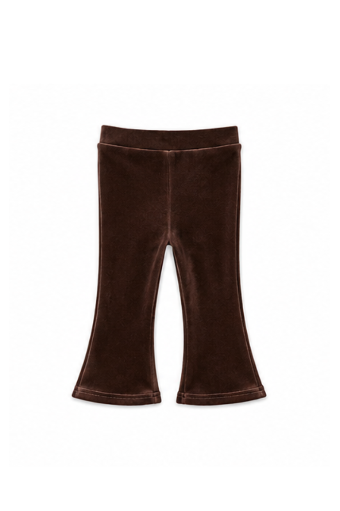 Espresso Velour Flares - Baby